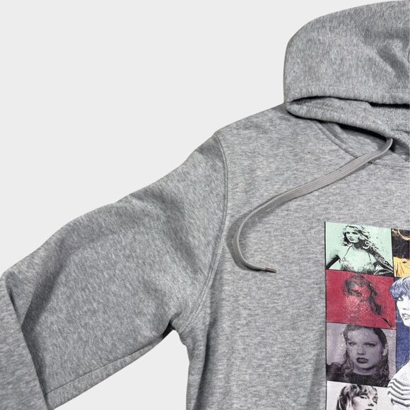 Taylor Swift The Eras Tour Hoodie Gray Sweatshirt Graphic Concert Merch - Picture 4 of 8